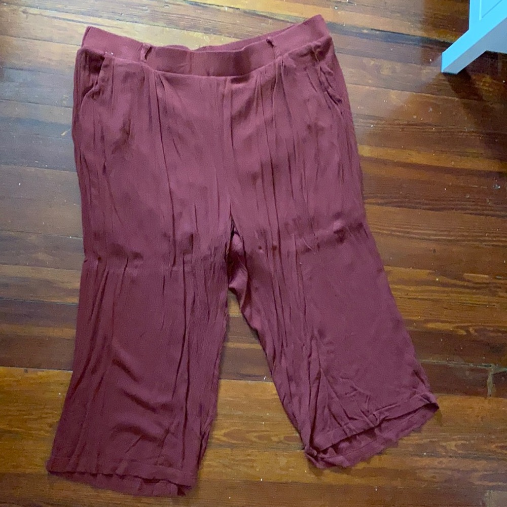 Torrid wide leg crop pant